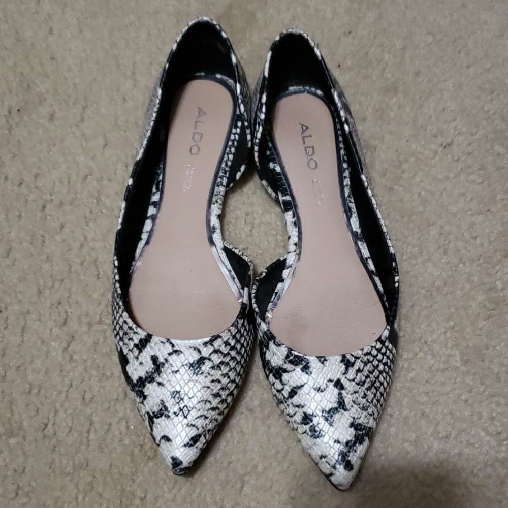 Aldo flats snake print